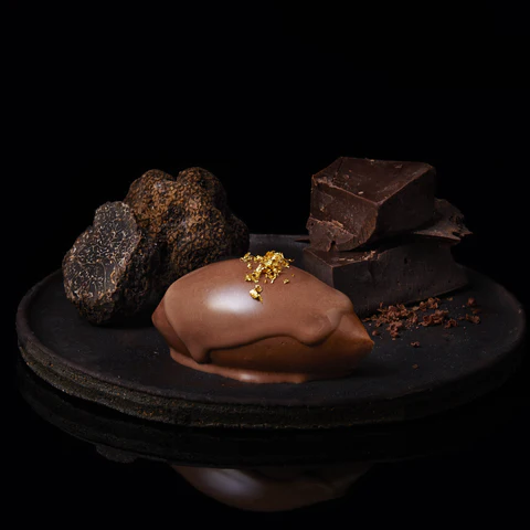 黒トリュフと、フランス産高級チョコレートを贅沢に練り込んだジェラート星月夜